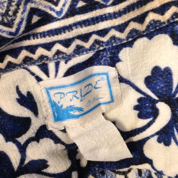 Vintage Pride of Hawaii Shirt Mens Large Barkcloth - Picture 5 of 5